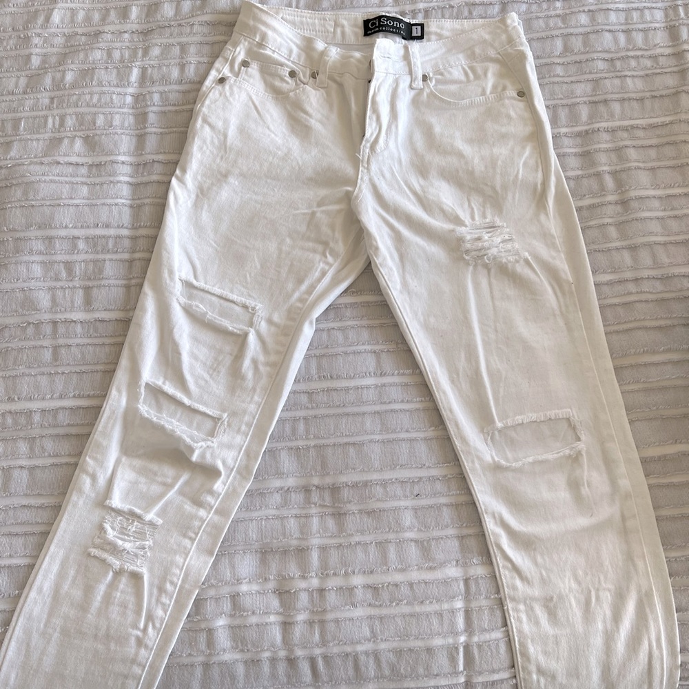 White jeans